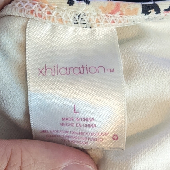 Xhilaration Baroque Pattern Swim Bikini Bottoms Sz L - Picture 5 of 6